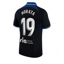Atletico Madrid Alvaro Morata #19 Bortedrakt 2022-23 Kortermet